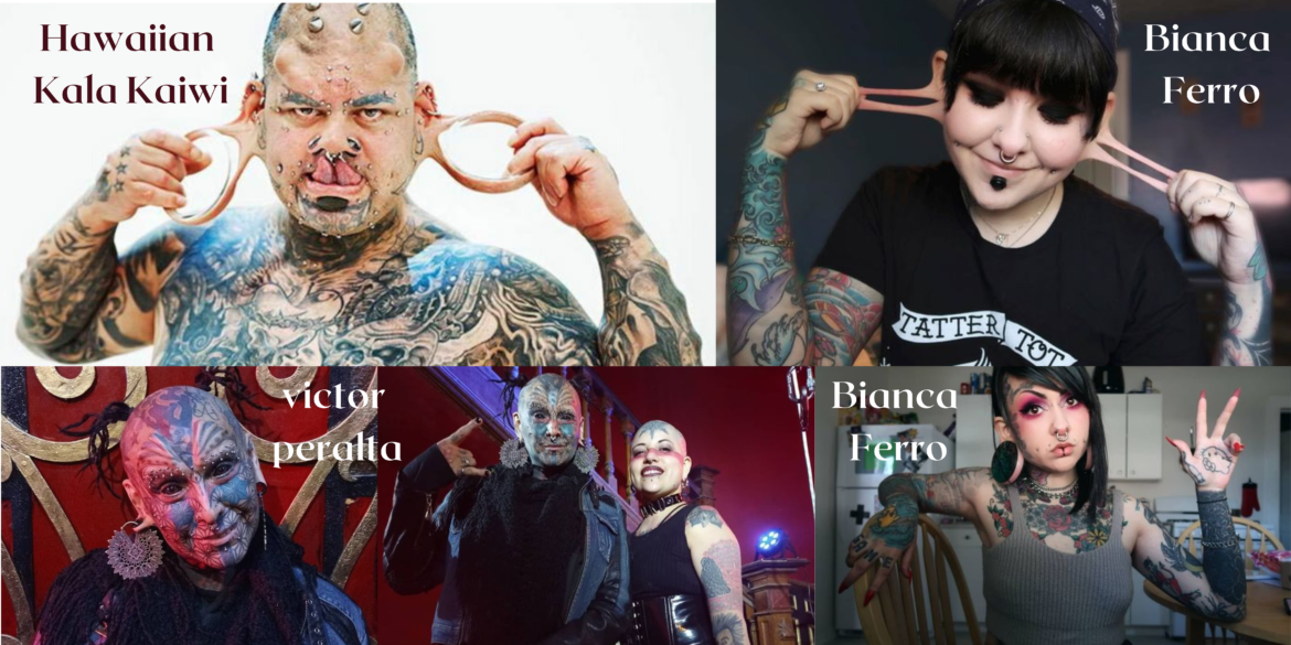 Body modification lovers with the largest earlobes in the world, including one who can fit his hand through - Digitalgyansg